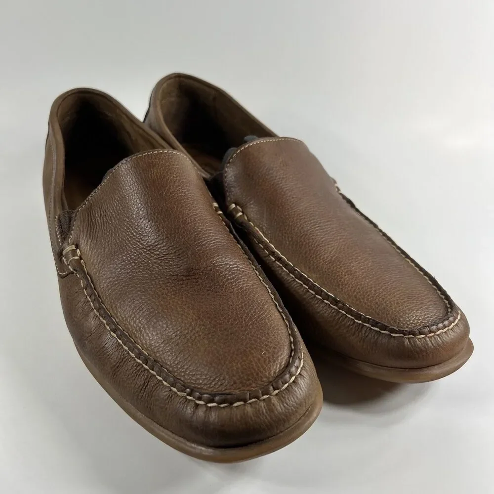 Johnston & Murphy Nichols Venetian Shoes Size 9 M  Tan Sheepskin Driving Loafer